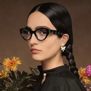 New, Christian Dior Eyeglasses Lady 95.22O B1I 1000 Authentic